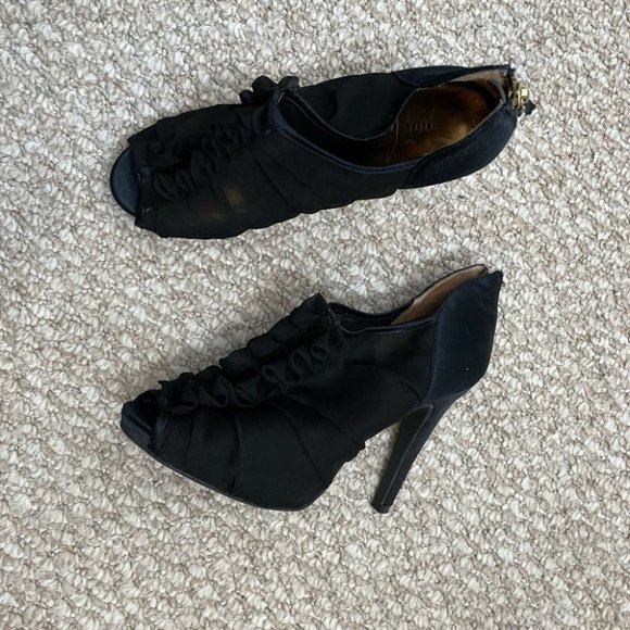 Nine West black heels size 7 - Picture 1 of 12